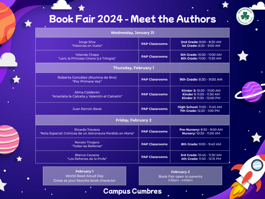 Book Fair 2024 Cumbres San Patricio International School Monterrey